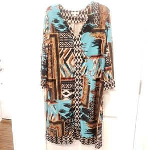 Dress Barn Tribal Print Dress